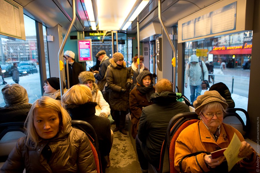 Трамвай в Хельсинки общественный транспорт